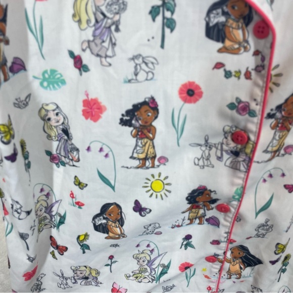 Disney Animators series pajama shirt Princesses women’s small button up - Picture 3 of 8